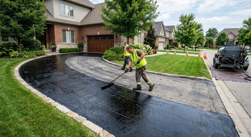 Residential Driveway Sealcoating in Greenville, SC